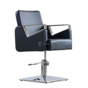 Кресло парикмахерское Barneo 6300V5 черное в Приобье - priobie.ok-mebel.com | фото