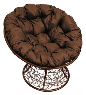 Кресло "ПАПАСАН" ротанг (каркас коричневый) в Приобье - priobie.ok-mebel.com | фото 1