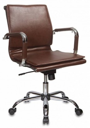 Кресло руководителя Бюрократ CH-993-LOW/BROWN коричневый в Приобье - priobie.ok-mebel.com | фото 1