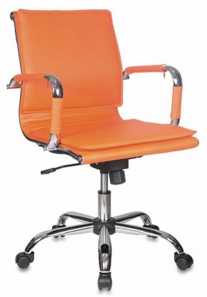 Кресло руководителя Бюрократ CH-993-LOW/ORANGE оранжевый в Приобье - priobie.ok-mebel.com | фото