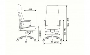 Кресло руководителя Бюрократ _JONS/CASHGREY серый в Приобье - priobie.ok-mebel.com | фото 4