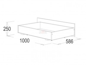 Кровать 1.4 каркас + спинка головная + 2 ящика Ольга-14 без основания в Приобье - priobie.ok-mebel.com | фото 4