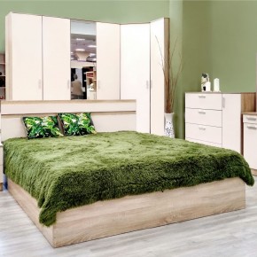 Кровать 1600 Салоу с настилом (Дуб сонома/перламутр) в Приобье - priobie.ok-mebel.com | фото 5