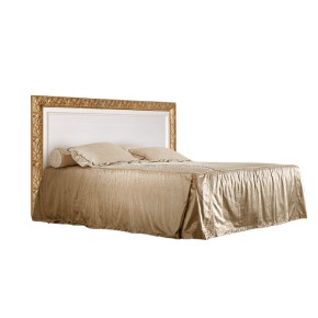 Кровать 2-х спальная (1,4 м)Тиффани штрих-лак/золото с подъемным механизмом (ТФКР140-2[7]) в Приобье - priobie.ok-mebel.com | фото