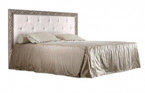 Кровать 2-х спальная(1,6 м)Тиффани Premium черная/серебро с мягким элементом со стразами с подъемным механизмом (ТФКР-2[3][7](П) в Приобье - priobie.ok-mebel.com | фото 1