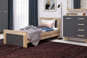Кровать 900 Вега Скандинавия в Приобье - priobie.ok-mebel.com | фото 4