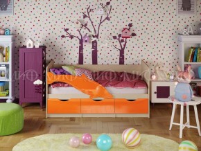 ДЕЛЬФИН-1 Кровать 1800 (Оранжевый металлик) в Приобье - priobie.ok-mebel.com | фото