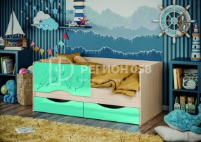 Кровать Дельфин-2 МДФ (фасад 3D) 1600 в Приобье - priobie.ok-mebel.com | фото 8