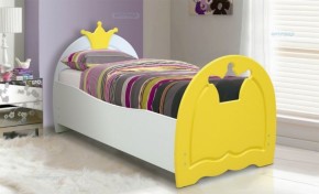Кровать детская Корона (700*1400) МДФ матовый в Приобье - priobie.ok-mebel.com | фото