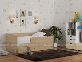 Кровать детская Панда с бортом и ящиками (сп/м 1200*1900) в Приобье - priobie.ok-mebel.com | фото