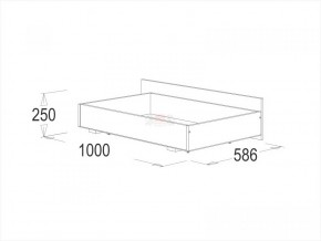 Кровать двойная Ольга 1Н + 2-а ящика (1200*2000) в Приобье - priobie.ok-mebel.com | фото 3