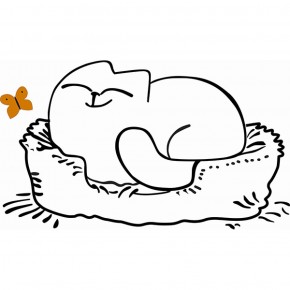 Кровать двухуровневая Кот № 900.1 ЛЕВАЯ (туя светлая/белый) в Приобье - priobie.ok-mebel.com | фото 2