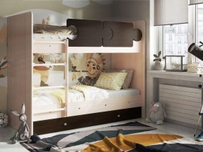 Кровать двухъярусная "Тетрис" (латы) с бортиками + ящики в Приобье - priobie.ok-mebel.com | фото 2
