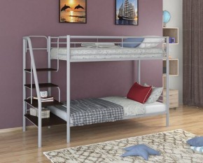 Кровать двухъярусная "Толедо" Серый/Венге в Приобье - priobie.ok-mebel.com | фото
