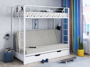 Кровать двухъярусная с диваном "Мадлен-ЯЯ" с ящиками в Приобье - priobie.ok-mebel.com | фото 1