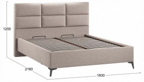 Кровать двуспальная Делана с ПМ Тип 1 в Приобье - priobie.ok-mebel.com | фото 3
