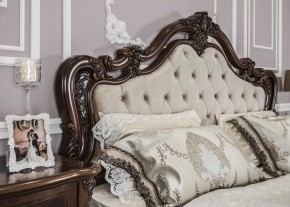 Кровать двуспальная Илона с мягким изголовьем (1800) караваджо в Приобье - priobie.ok-mebel.com | фото 2