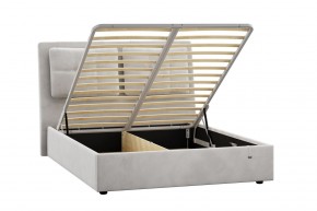 Кровать Ester 1600 с основанием и ПМ (Ультра Смог) Модель 311 в Приобье - priobie.ok-mebel.com | фото 2