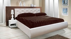 Кровать Интерьерная 1800 с ПМ (ткань 3 кат) в Приобье - priobie.ok-mebel.com | фото