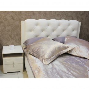Кровать Капелла №14М (туя светлая, Ховер 003) + основание в Приобье - priobie.ok-mebel.com | фото 3