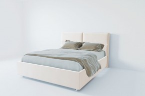 Кровать Корсика с ПМ 1600 (экокожа белая) в Приобье - priobie.ok-mebel.com | фото 2