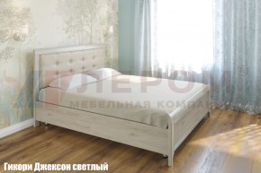 Кровать КР-2033 с мягким изголовьем в Приобье - priobie.ok-mebel.com | фото 1