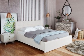 Кровать Лаура с латами Nice White 1400x2000 в Приобье - priobie.ok-mebel.com | фото 1