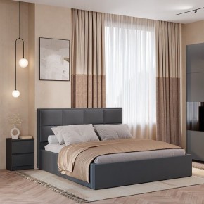 Кровать Линда КР-16 (Графит) 1600 в Приобье - priobie.ok-mebel.com | фото 2
