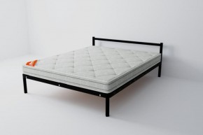 Кровать Мета с матрасом 800 (черный) в Приобье - priobie.ok-mebel.com | фото 1