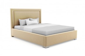 Кровать Морена интерьерная +основание (140х200) 1 кат. ткани в Приобье - priobie.ok-mebel.com | фото