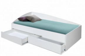 Кровать одинарная "Фея - 3" асимметричная 1900х800 (белая) в Приобье - priobie.ok-mebel.com | фото 2