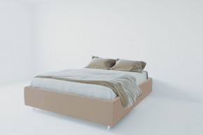 Кровать Подиум с ПМ 1200 (велюр серый) в Приобье - priobie.ok-mebel.com | фото