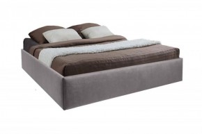 Кровать Подиум с ПМ 800 (велюр темно-серый) в Приобье - priobie.ok-mebel.com | фото