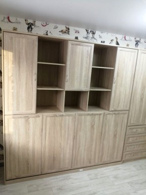 Шкаф-кровать подъемная 900 (горизонтальная) арт. К03 в Приобье - priobie.ok-mebel.com | фото 4
