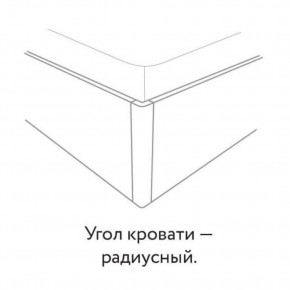 НАОМИ Кровать БЕЗ основания 1600х2000 в Приобье - priobie.ok-mebel.com | фото 3
