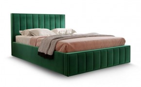 Кровать "Вена" 1400 СТАНДАРТ Вариант 1 Мора зеленый + бельевой ящик с кроватным основанием и подъемным механизмом в Приобье - priobie.ok-mebel.com | фото 1