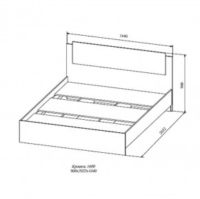 СОФИ СКР1600.1 Кровать 1600 в Приобье - priobie.ok-mebel.com | фото 2