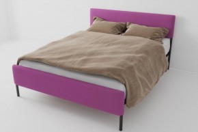 Кровать Стандарт Мини с ортопедическим основанием 800 (велюр розовый) в Приобье - priobie.ok-mebel.com | фото
