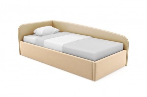 Кровать угловая Лэсли интерьерная +настил ДСП (80х200) 1 кат. ткани в Приобье - priobie.ok-mebel.com | фото