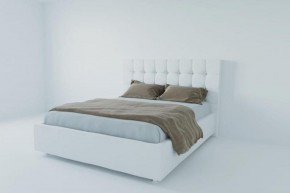 Кровать Венеция без основания 1200 (экокожа белая) в Приобье - priobie.ok-mebel.com | фото