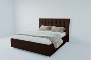Кровать Венеция без основания 900 (экокожа коричневая) в Приобье - priobie.ok-mebel.com | фото