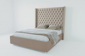 Кровать Версаль ЛЮКС без основания 800 (велюр серый) в Приобье - priobie.ok-mebel.com | фото