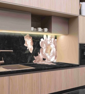 Кухонный фартук со столешницей (А-05) в едином стиле (3050 мм) в Приобье - priobie.ok-mebel.com | фото 1