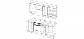 Кухонный гарнитур Антик 2000 (Стол. 26мм) в Приобье - priobie.ok-mebel.com | фото 2