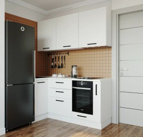 Кухонный гарнитур Белый Глянец 1000*1800 (Стол. 26мм) в Приобье - priobie.ok-mebel.com | фото
