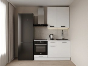 Кухонный гарнитур Белый Глянец 1600 h950 (Стол. 26мм) в Приобье - priobie.ok-mebel.com | фото