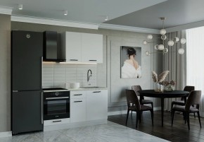Кухонный гарнитур Белый Глянец 1600 (Стол. 38мм) в Приобье - priobie.ok-mebel.com | фото