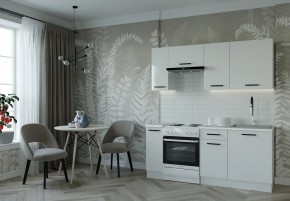 Кухонный гарнитур Белый Глянец 1800 (Стол. 26мм) в Приобье - priobie.ok-mebel.com | фото