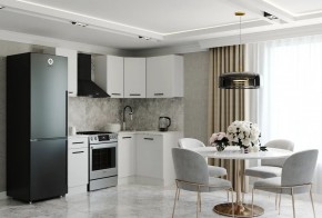 Кухонный гарнитур Белый Глянец 2000*1200 (Стол. 26мм) в Приобье - priobie.ok-mebel.com | фото