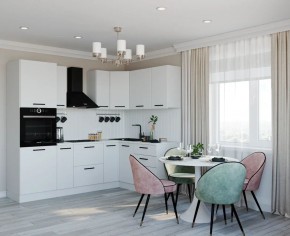 Кухонный гарнитур Белый Глянец 2400*1600 (Стол. 26мм) в Приобье - priobie.ok-mebel.com | фото